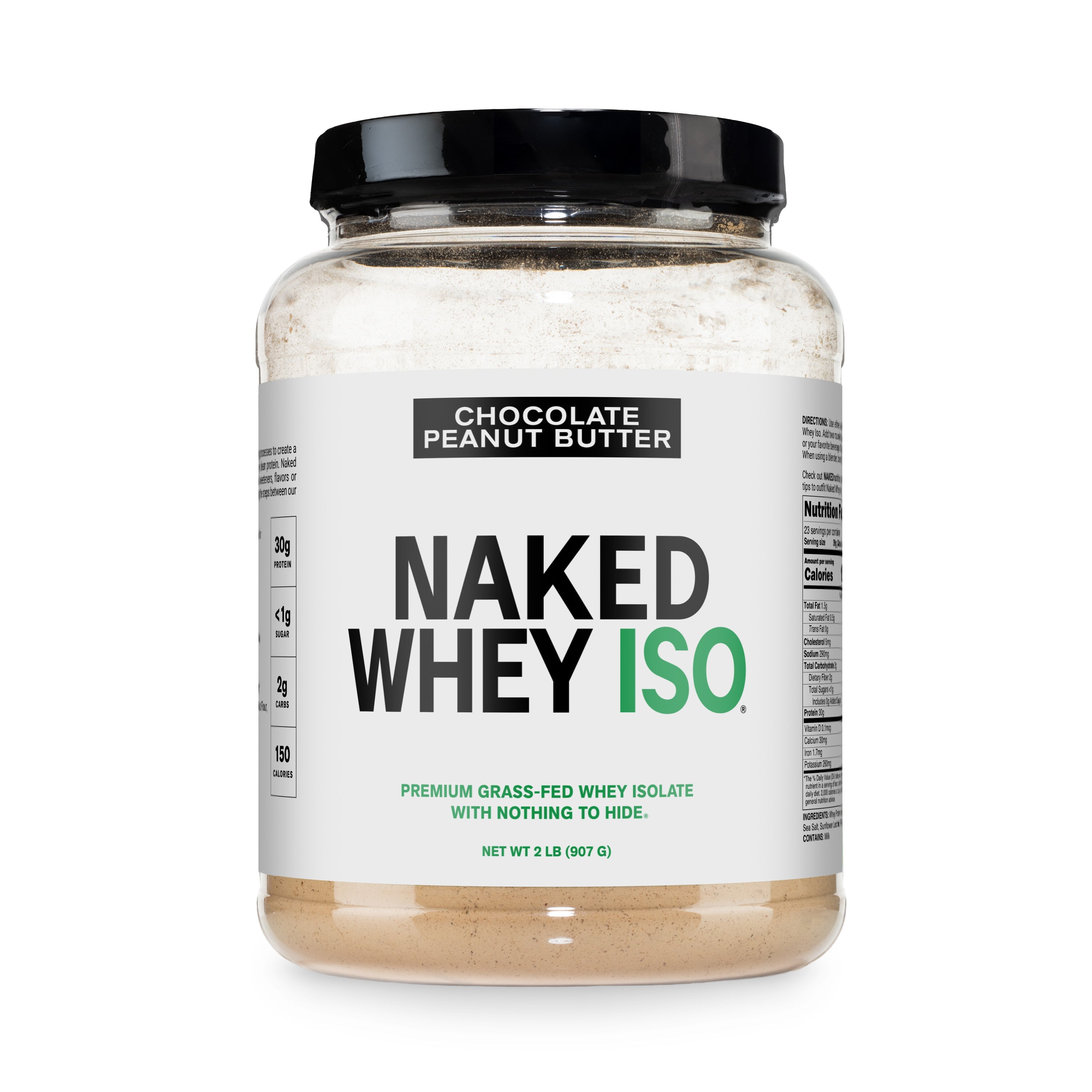 Chocolate Peanut Butter Grass-Fed Whey Isolate Protein Powder - Chocolate Peanut Butter